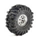 Pro-Line Racing - 1/30 Baja Pro X Front/Rear Mounted Chrome Beast Tires (4): Axial SCX30 (PRO1025110)