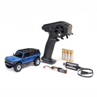 Axial - 1/30 SCX30 Ford Bronco 4X4 RTR Brushed Rock Crawler (Battery & Charger Included) Blue (AXI-2048T1)