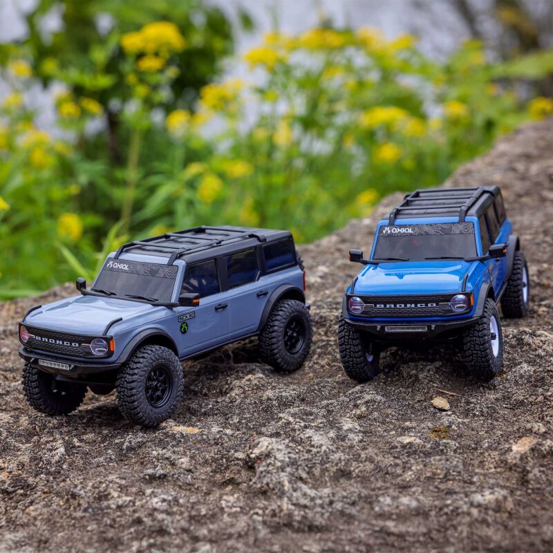 Axial - 1/30 SCX30 Ford Bronco 4X4 RTR Brushed Rock Crawler (Battery & Charger Included) Gray (AXI-2048T2)