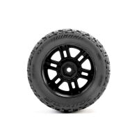 Pro-Line Racing - Jaeger Front/Rear MT Tires MTD 12mm Black Split Six (2): ARRMA MINI KRATON (PRO1034610)