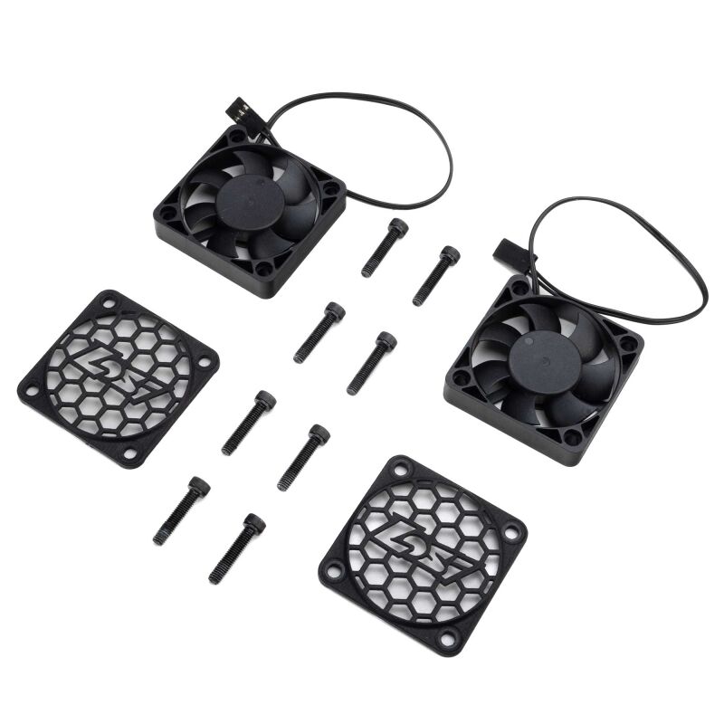 Losi - Replacement Cooling Fan 50mm with Losi Fan Cover (2): 5IVE-TE (LOS-3765)