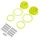 Pro-Line Racing - Wheel and Beadlock Set Yellow (2): 5IVE-T 3.0 (PRO287802)