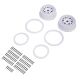 Pro-Line Racing - Wheel and Beadlock Set White (2): 5IVE-T 3.0 (PRO287804)