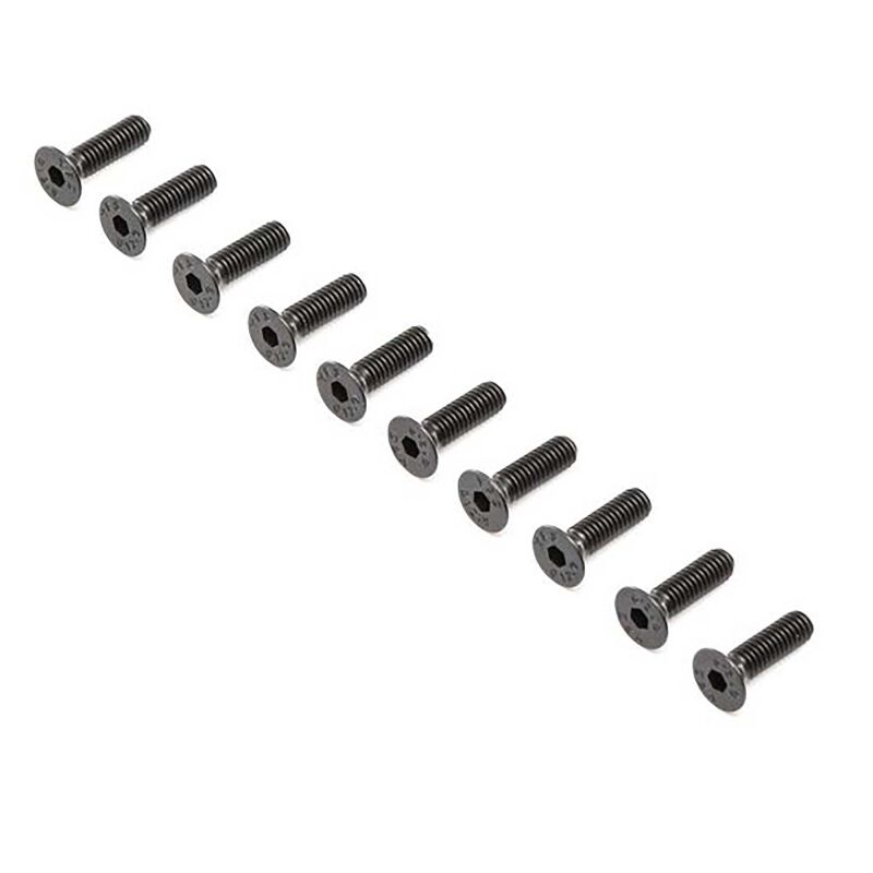 Losi - Flat Head Screws M4 x 12mm STL (10) (LOS-4014)