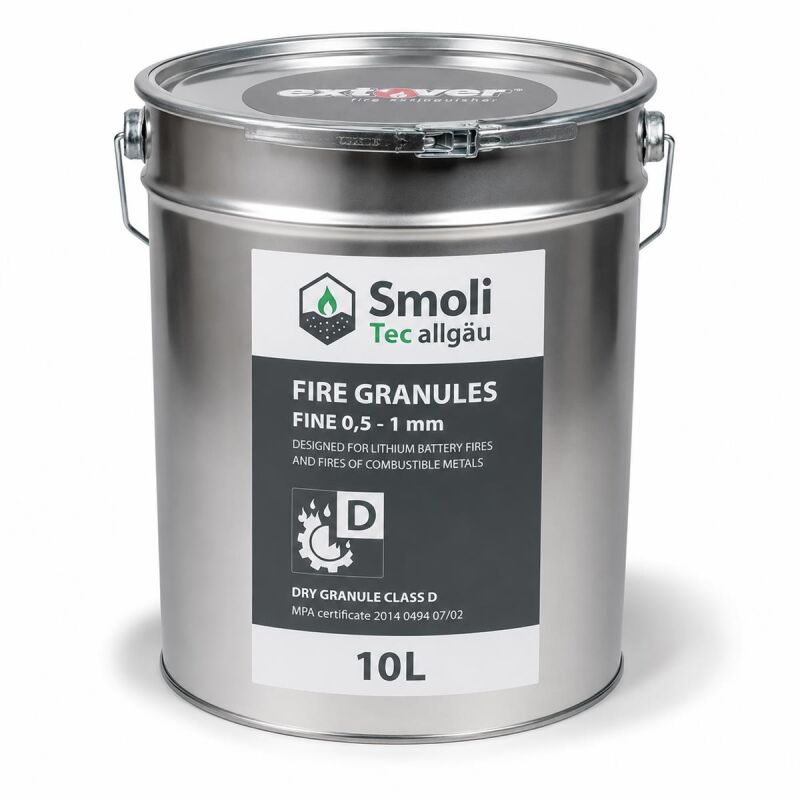 10l Extover® fine metal bucket fire extinguishing granulate