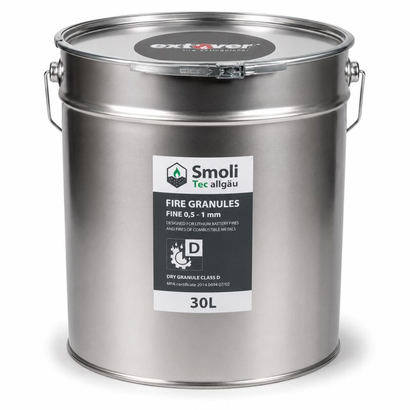 30l Extover® fine metal bucket fire extinguishing granulate
