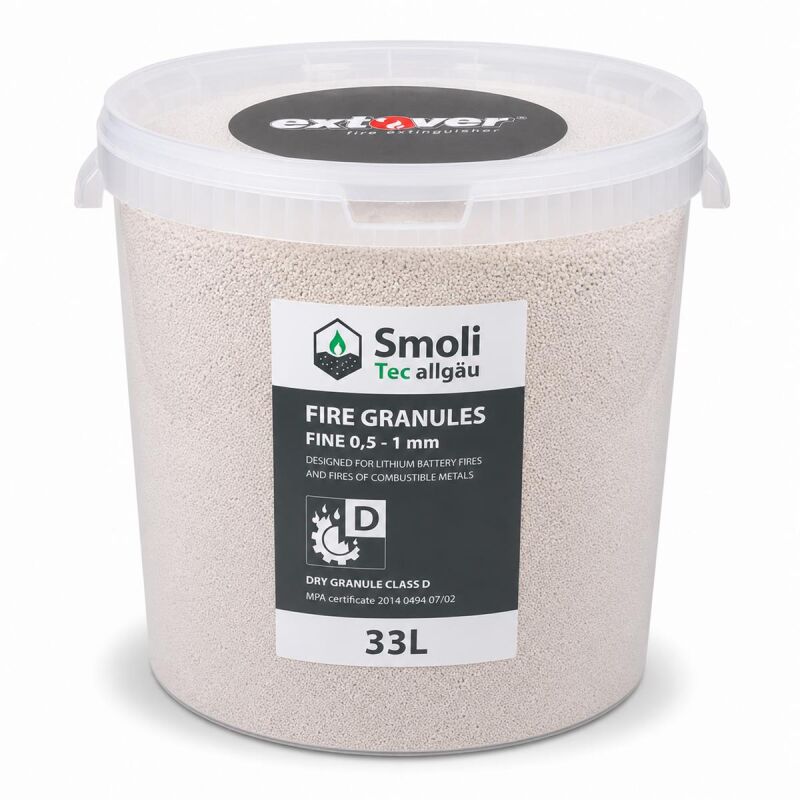 33l Extover® fine plasticbucket fire extinguishing granulate