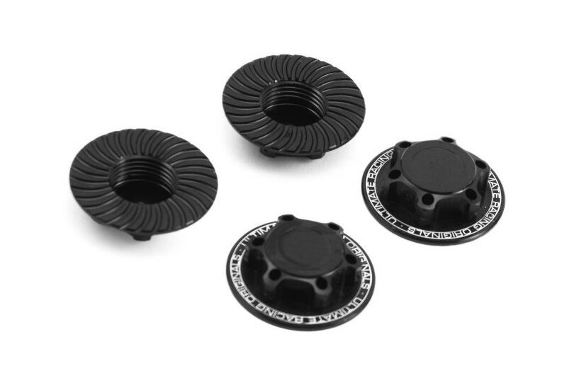 Ultimate Racing - Ultimate Closed end wheel nut V2, black, 4 pcs (MX-UR1911-N)
