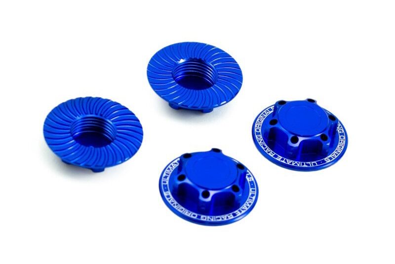 Ultimate Racing - Ultimate Closed end wheel nut V2, blue, 4 pcs (MX-UR1911-A)