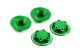 Ultimate Racing - Ultimate Closed end wheel nut V2, green, 4 pcs (MX-UR1911-GR)