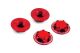 Ultimate Racing - Ultimate Closed end wheel nut V2, red, 4 pcs (MX-UR1911-R)