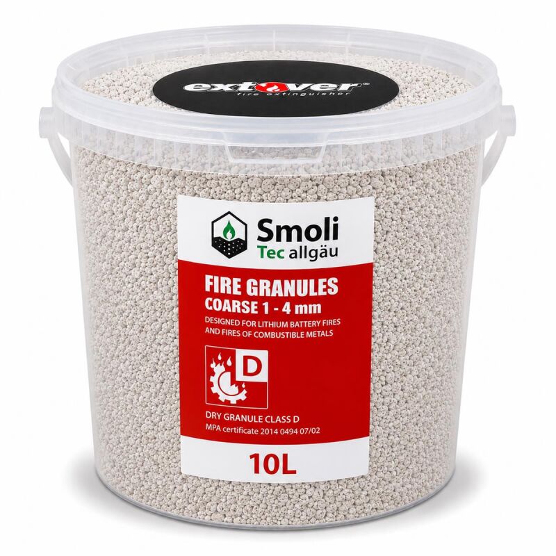10l Extover® coarse plasticbucket fire extinguishing granulate