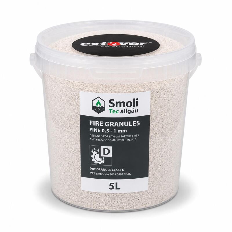 5l Extover® fine plasticbucket fire extinguishing granulate
