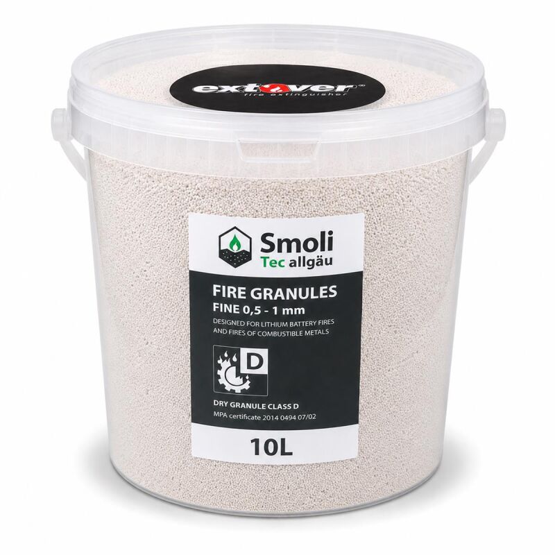 10l Extover® fine plasticbucket fire extinguishing granulate