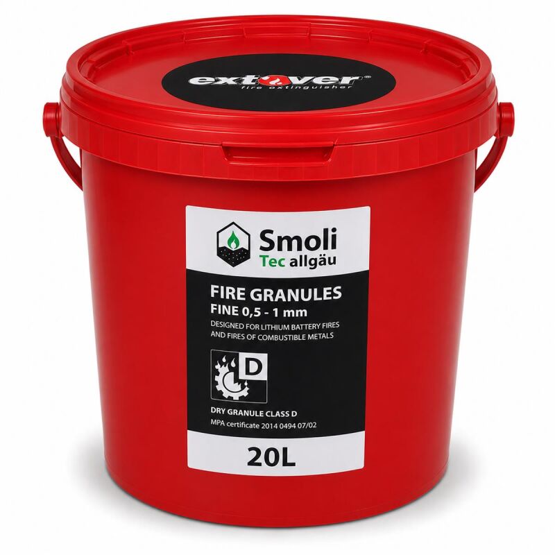20l Extover® fine plasticbucket fire extinguishing granulate