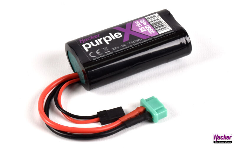 Purple-X LiIon RX 3350mAh 2S 7,2V MPX