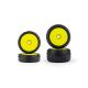 Pro-Line Racing 1/24 Wedge Front and Prism Rear Carpet Tires Mounted 7mm Yellow (4): Losi Micro-B (PRO1035512)