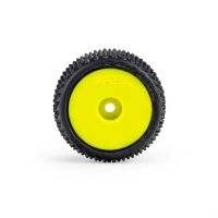 Pro-Line Racing 1/28 Prism Front/Rear Carpet Tires Mounted 7mm Yellow (4): Losi Micro-T (PRO1035612)