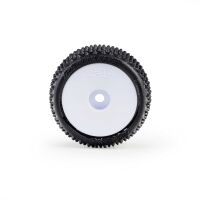 Pro-Line Racing 1/28 Prism Front/Rear Carpet Tires Mounted 7mm White (4): Losi Micro-T (PRO1035613)