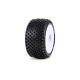Pro-Line Racing 1/28 Prism Front/Rear Carpet Tires Mounted 7mm White (4): Losi Micro-T (PRO1035613)