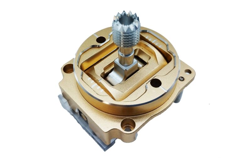 D-Power HelloRadio HG01 CNC Knüppelaggregate für V12 - gold / 1 paar (HR3112)