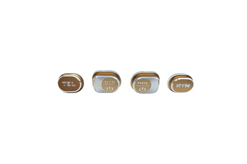 D-Power HelloRadio Metall Knöpfe für V12 - gold (HR3120)