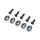 Losi Engine Mount Insert and Screws 22/67 (5): 5IVE-TG 3.0 (LOS-4165)