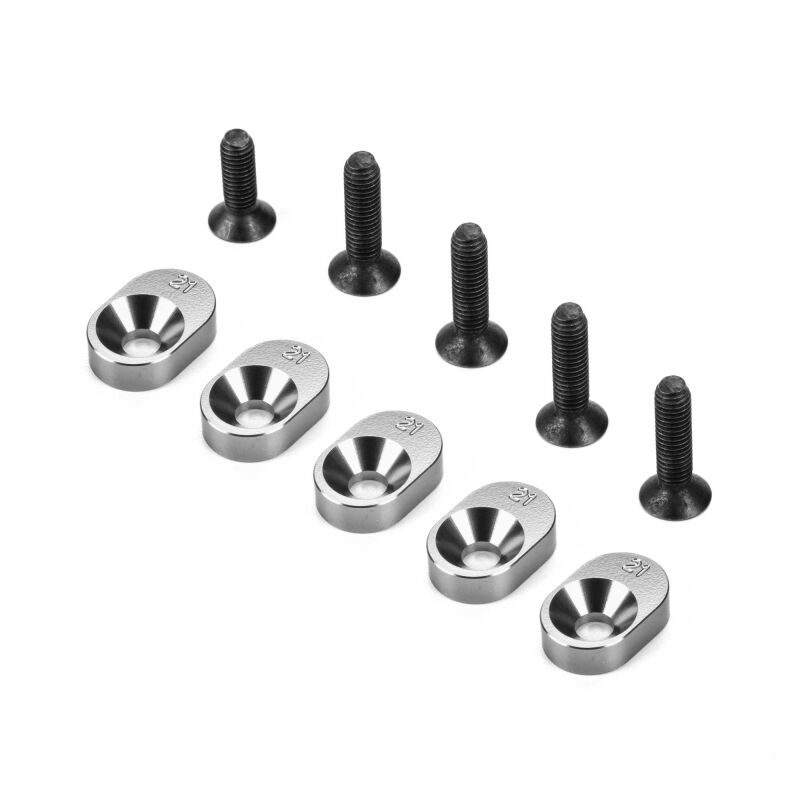 Losi Engine Mount Insert and Screws 21/67 (5): 5IVE-TG 3.0 (LOS-4175)