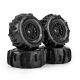 Pro-Line Racing 1/16 Dumont Front/Rear Paddle Tires Mounted 12mm Black Split Six (4): ARRMA MOJAVE GROM (PRO1030911)