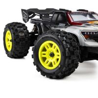 Pro-Line Racing 1/16 Badlands MX Front/Rear MT Tires Mounted 12mm Yellow Split Six (2): ARRMA MINI KRATON (PRO1030112)