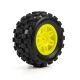 Pro-Line Racing 1/16 Badlands MX Front/Rear MT Tires Mounted 12mm Yellow Split Six (2): ARRMA MINI KRATON (PRO1030112)