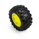 Pro-Line Racing 1/16 Badlands MX Front/Rear MT Tires Mounted 12mm Yellow Split Six (2): ARRMA MINI KRATON (PRO1030112)