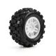 Pro-Line Racing 1/16 Badlands MX Front/Rear MT Tires Mounted 12mm White Split Six (2): ARRMA MINI KRATON (PRO1030113)