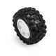 Pro-Line Racing 1/16 Badlands MX Front/Rear MT Tires Mounted 12mm White Split Six (2): ARRMA MINI KRATON (PRO1030113)