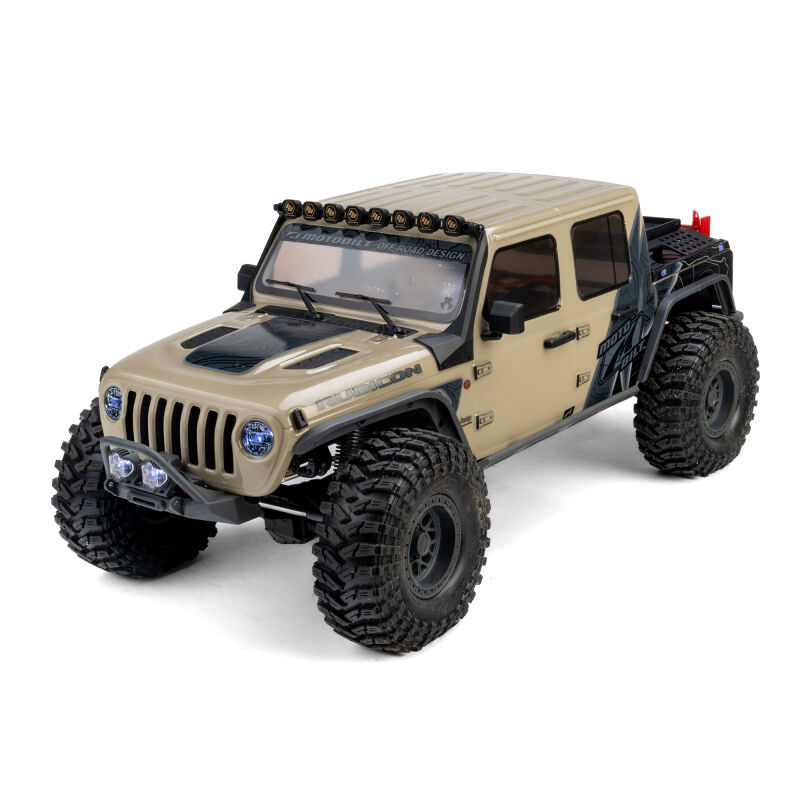 SCX10 III Motobilt Waypoint Jeep JT Gladiator 4X4 RTR Rock Crawler Tan - 1:10