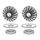 Robitronic - Differential-Sonnenräder-Set 16T (YK80036)