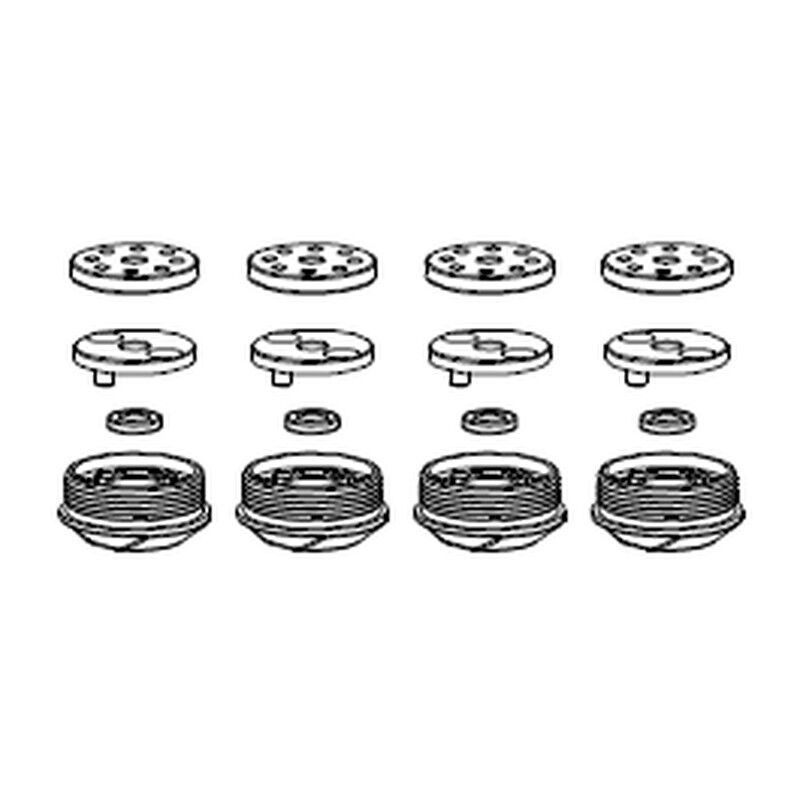 Robitronic - Dämpfer-Kleinteile-Set (YK80044)