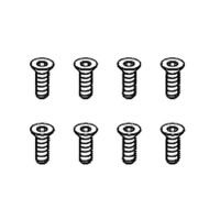 Robitronic - Senkkopfschraube M2.5x6 (Innensechskant)...