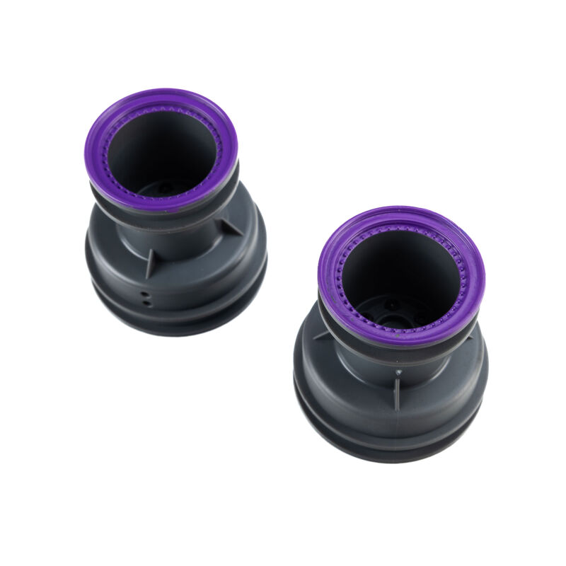 Losi MT Wheel Purple Beadlock Light Grey (2): Mini LMT (LOS-4459)