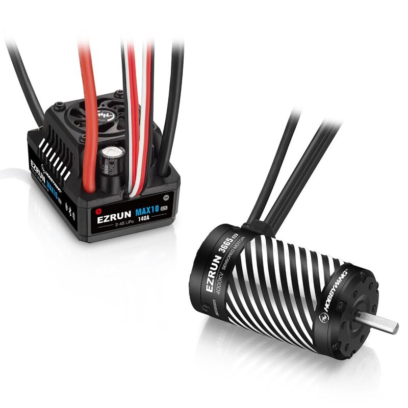 Robitronic - Ezrun MAX10 G2S 140A Combo mit 3665SD-4000kV-G3 (HW38010211)