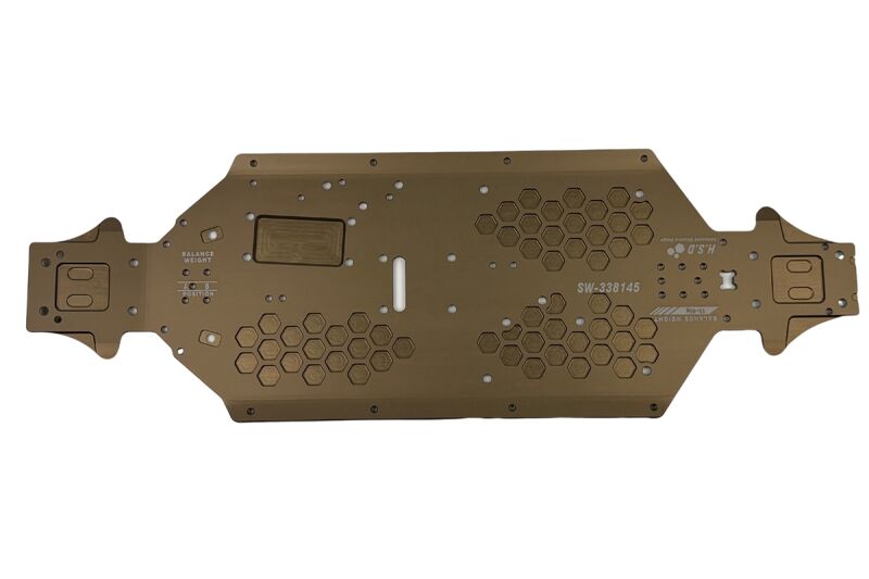 SWORKz S35-5e Series AL7075 Aluminum Lightened Main Chassis (Standard) (Shaft 115mm) (SW338145)