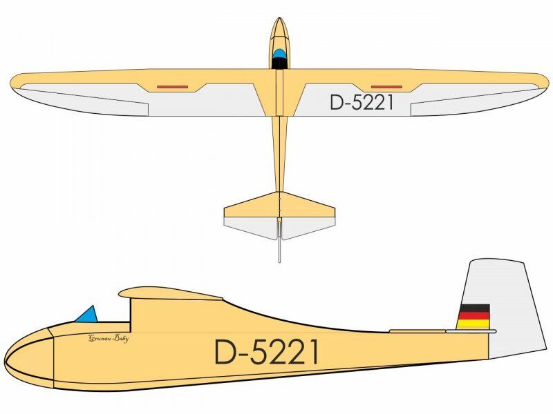 Pichler Grunau Baby (Laser Cut Kit) / 1200mm (16980)