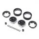Horizon Hobby - Axial 1.9 KMC Mesa Beadlock Wheels Black & Silver (2) (AXI-4522)