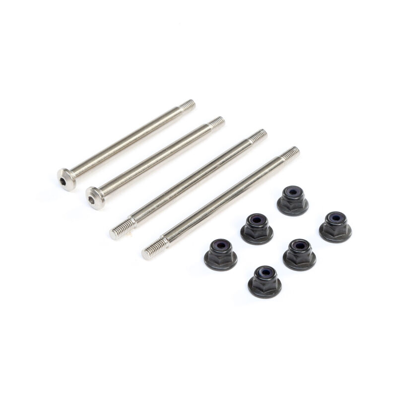 Losi Outer Hinge Pins 3.5mm Electro Nickel (2): 8X 8XE (LOS-5179)