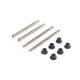 Losi Outer Hinge Pins 3.5mm Electro Nickel (2): 8X 8XE (LOS-5179)