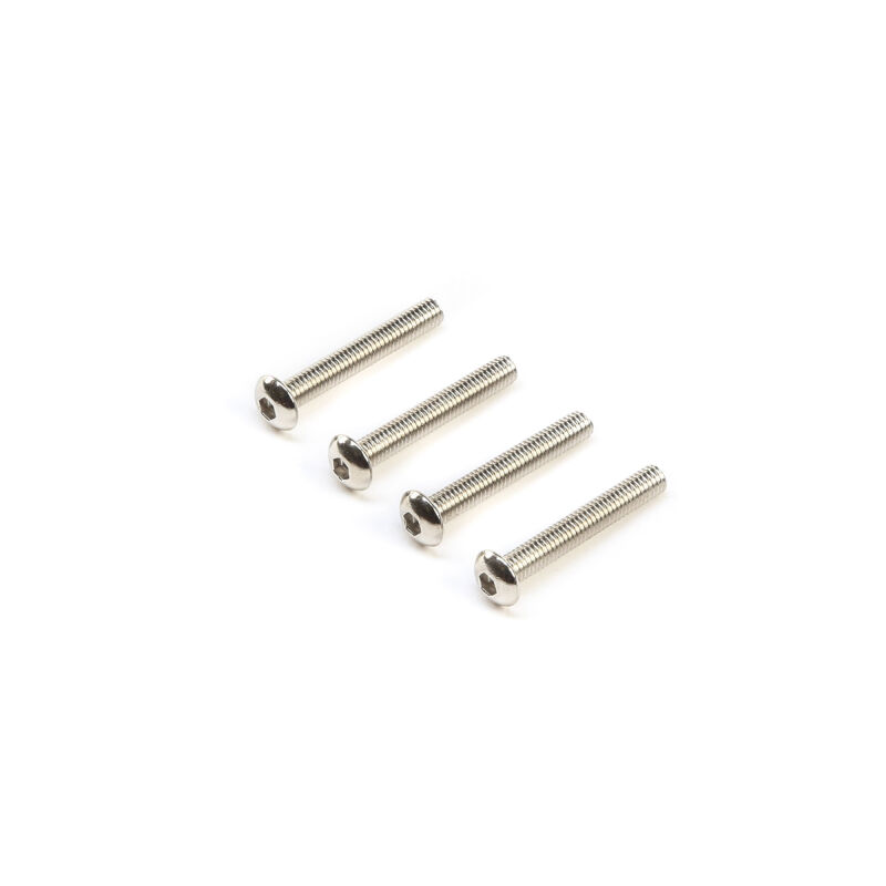 Losi Left Hand Button Head Screws M3x20mm (4) (LOS-5207)