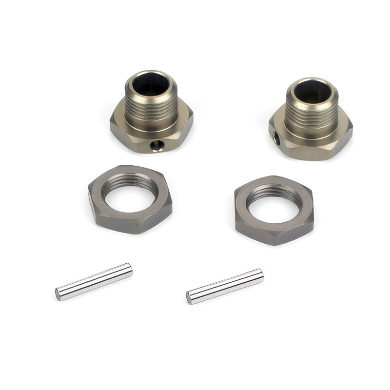 Losi Wheel Hexes (Pr) Hard Anodized: 8B 8T 8X 8XE (LOS-5202)