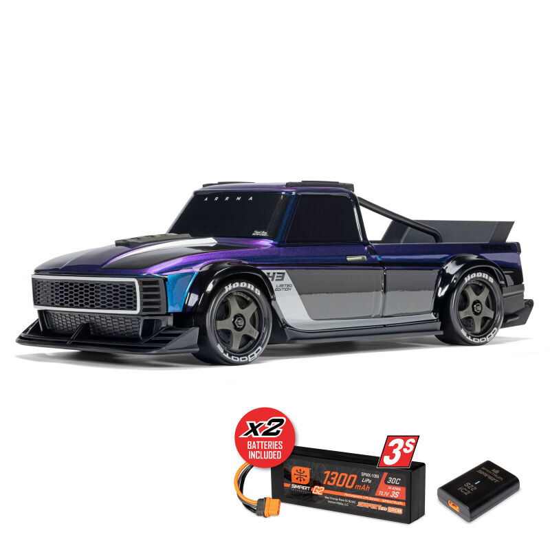 Infraction Grom 3S 4X4 Ready-To-Run Brushless All-Road Street Bash blue/ - 1:12