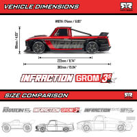Infraction Grom 3S 4X4 Brushless All-Road Street Bash weiß - 1:12