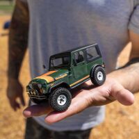Axial 1/30 SCX30 Jeep CJ-7 Renegade 4X4 RTR Brushed Rock Crawler (Battery & Charger Included) Green (AXI-3273T2)